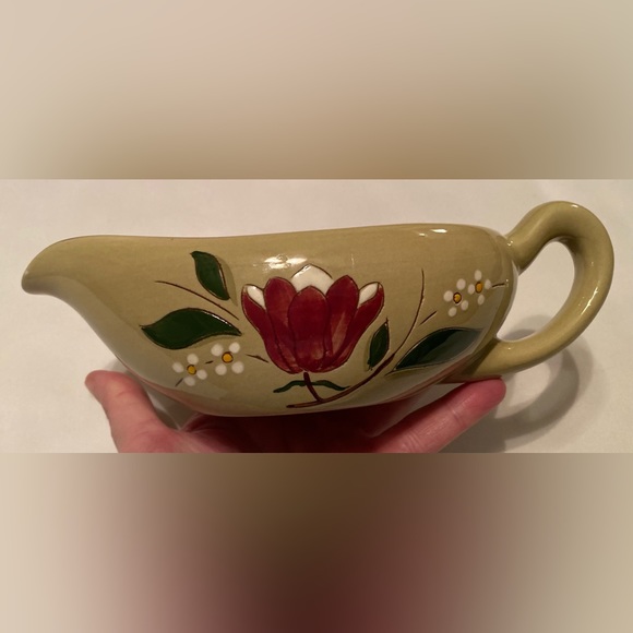 Stangl Pottery 'Magnolia' Gravy Boat Mid Century Modern - Picture 4 of 12